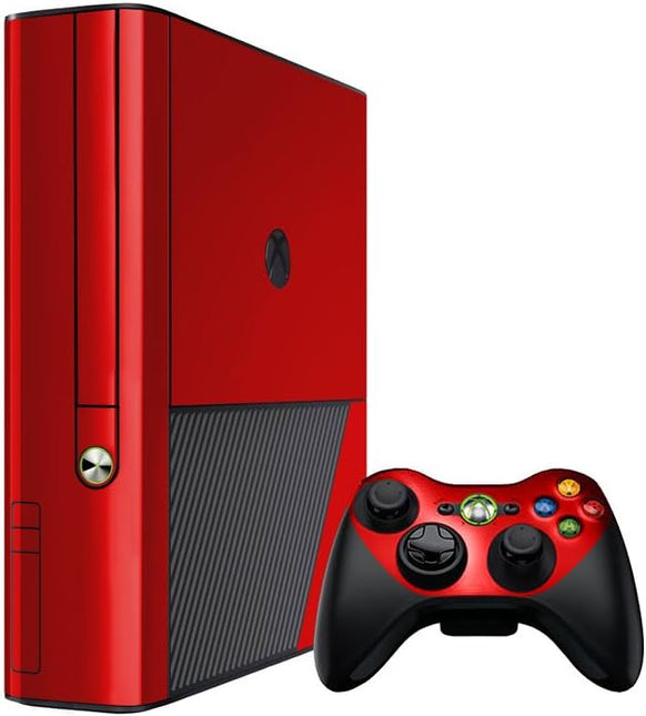 Red Chrome Mirror - Vinyl Decal Mod Skin Kit - Compatible with Microsoft Xbox 360E