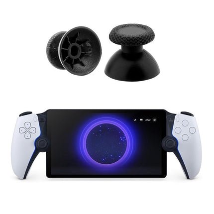 2 Pack Black Thumbsticks Replacement Kit for PS Portal, ToneBar Analog Stick Caps Button for PlayStation Portal Remote Player, Repair Accessories with Repair Tools