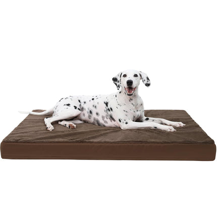 Cama ortopédica para perros grandes con forro impermeable, gris, 35x22