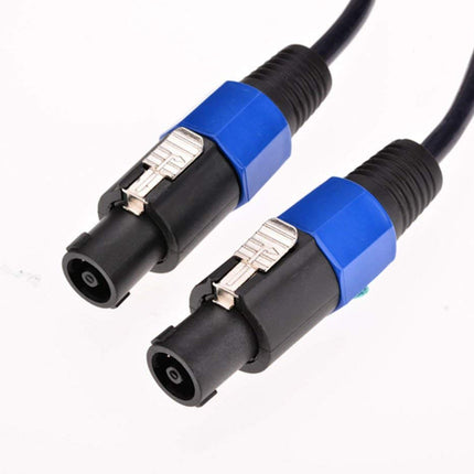 2Pack 6 ft Male Speakon to Speakon Cables, Professional 12 Guage AWG Audio Cord DJ Speaker Cable Wire with Twist Lock - 2 Conductor.