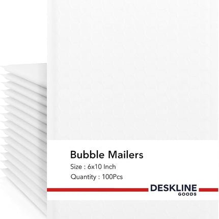 SourcetoHome 100-Pack #0 Bubble Mailers – 6x10” | Made in USA | Recyclable - General - front view