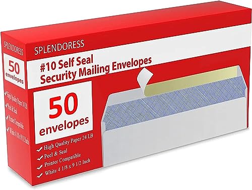 #10 Security Envelopes Self-Se - side view