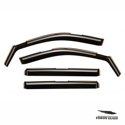 in-Channel Extra Durable Rain Guards for Chevy Silverado/GMC Sierra 1500 2019-2026 Crew Cab,Window Deflectors,Vent Visors,4pcs - 220089