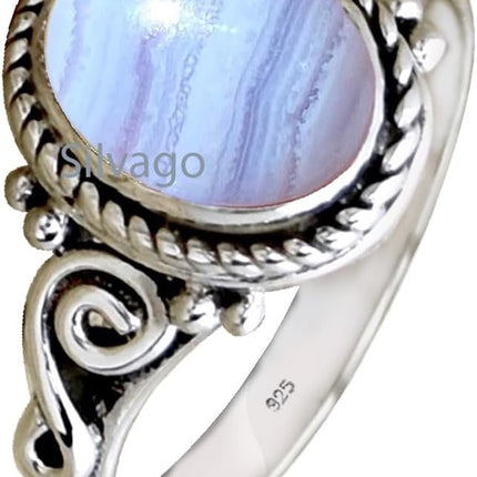 925 Sterling Silver Ring for Womens Emerald Ring, Engagement Ring Bezel Set May Birthstone Gemstone Ring, Christmas Gift