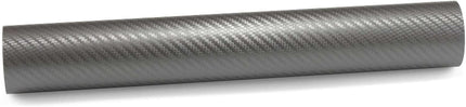 36"x60" (3FTx5FT) Gray 3D Carbon Fiber Textured Matte Flat Vinyl Wrap Auto Car Sticker Decal Film Sheet Bubble Free Air Release Technology with Tool Kit