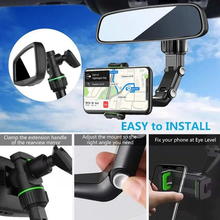 Multifunctional Rearview Mirror Phone Holder - photo 5