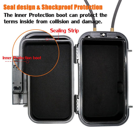 SEA LOCK MASTER Portable Safe Lockbox with cable security tether attached