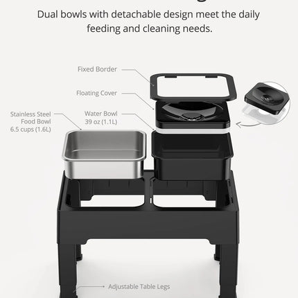 SourcetoHome Elevated Mess-Free Dog Bowl -  - detail view 4