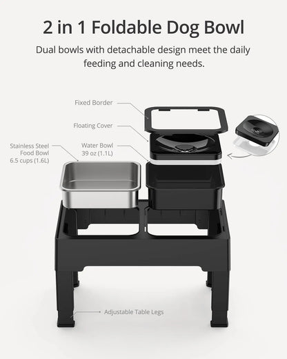 SourcetoHome Elevated Mess-Free Dog Bowl -  - detail view 4