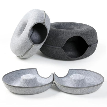 Felt Donut Cat Tunnel Bed - photo 5