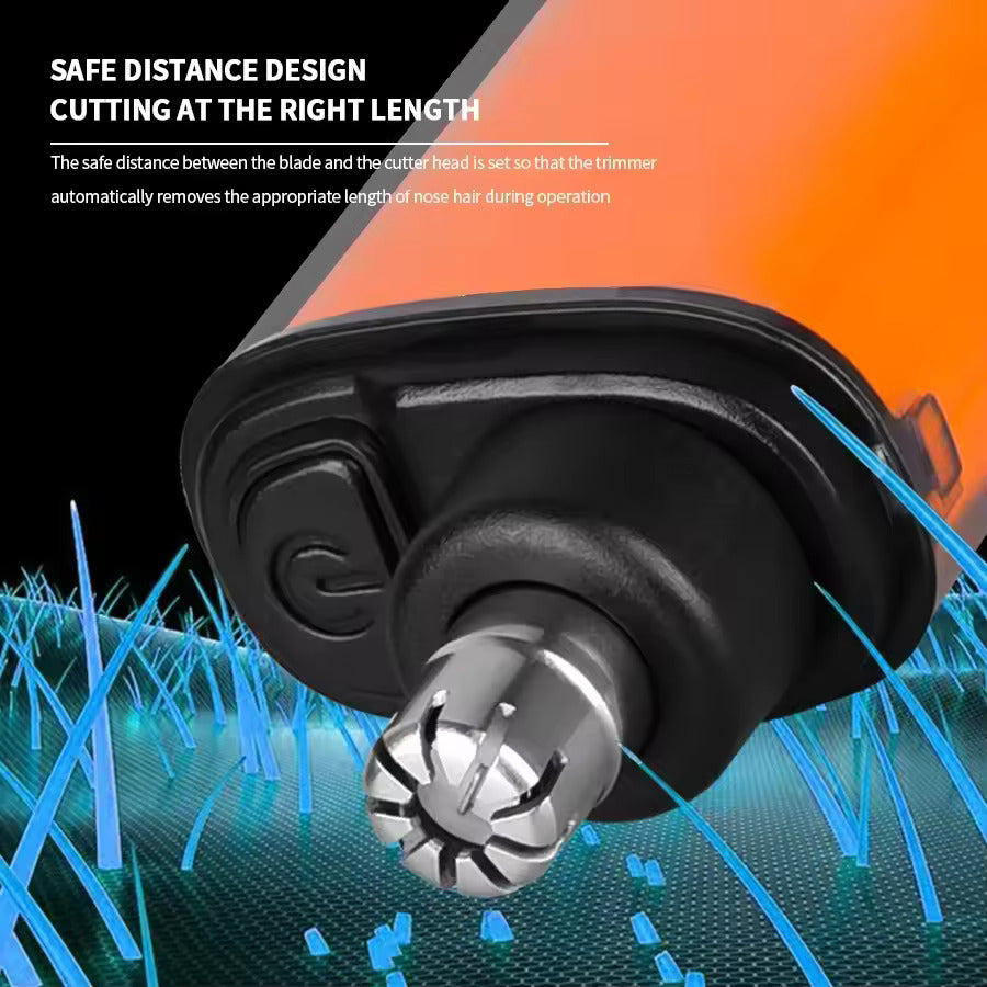 Electric nose hair trimmer waterproof body with stainless steel blades