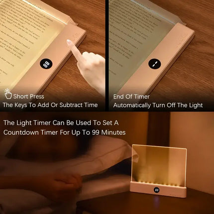 USA-CALI LED Reading Lamp close-up of light head and dimmer control