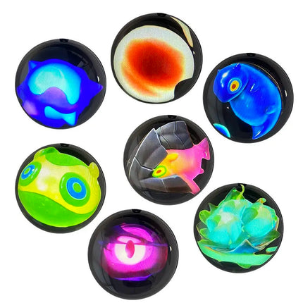 Customizable Video Crystal Sphere side angle with vibrant display