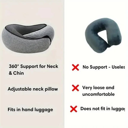 Memory Foam Neck Pillow Travel Snail Design - photo 5