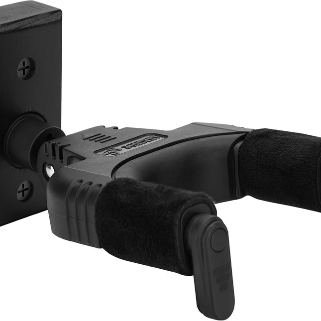 Guitar Wall Mount Hanger, Auto Lock and Adjustable Hook Holder