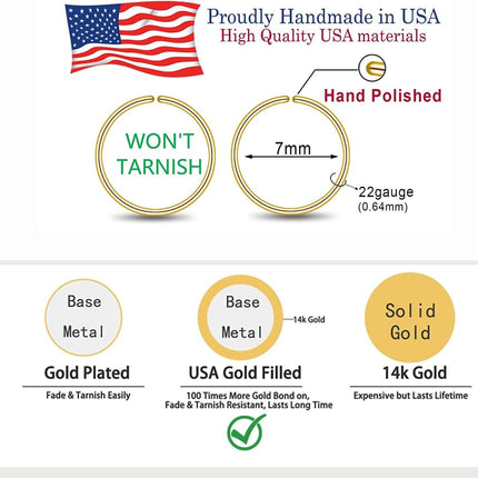 Small Gold or Sterling Silver Huggie Hoop Earrings for Women Cartilage Nose Helix Tragus