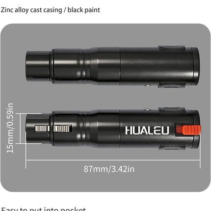Lockable 1/4 TRS Female to 3Pin XLR Female Audio Adapter, Balance 6.35mm to XLR Adapter for Microphones, Mixing Consoles, and Power amplifiers-2 Pack-Black