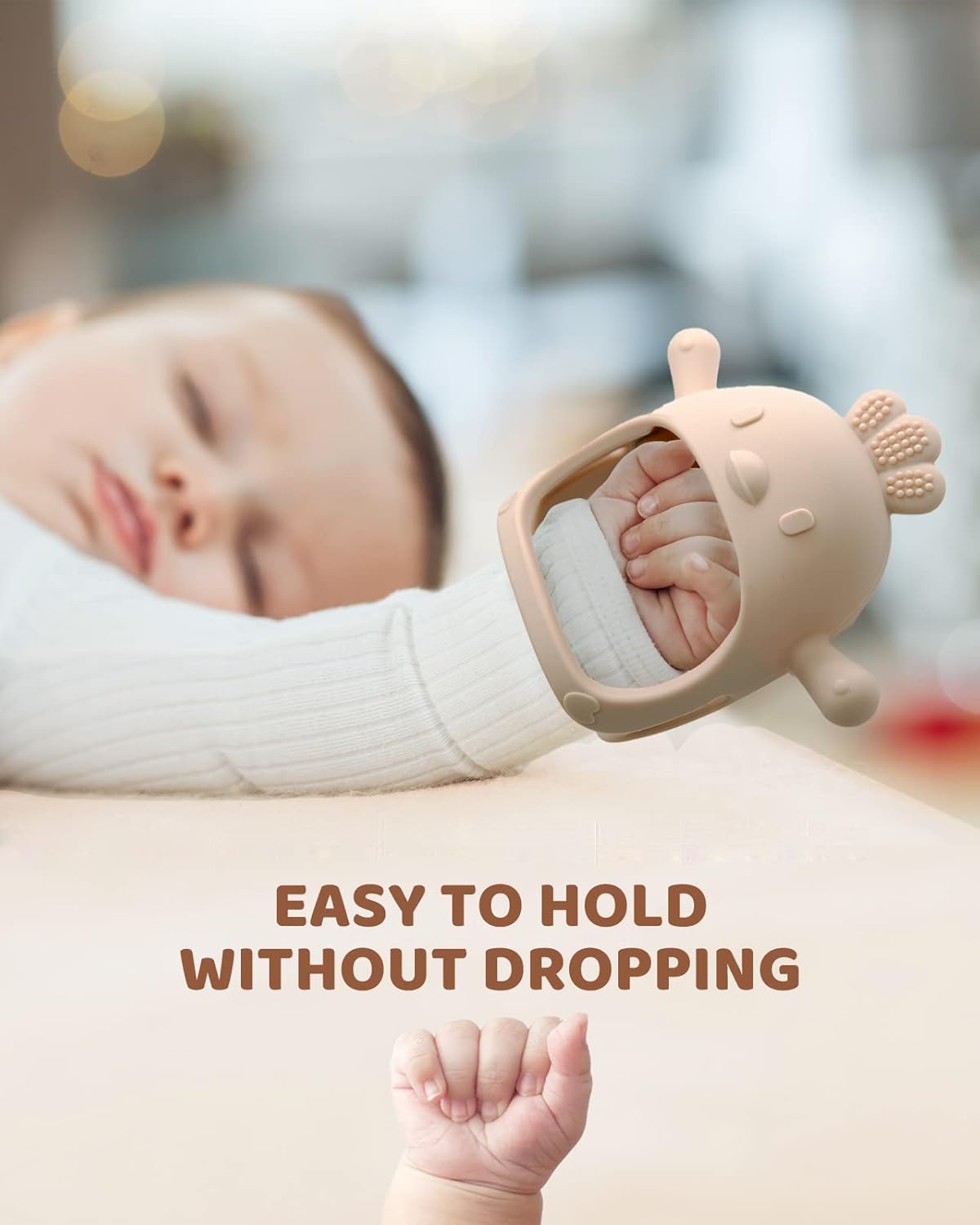 2 Pack Silicone Baby Teething Mittens for Babies Over 3 Months - photo 3