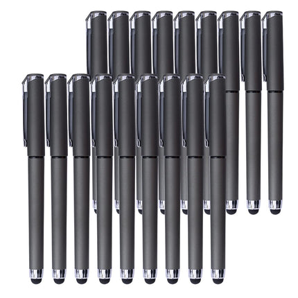 Black Gel Ink Rollerball Pens 0.7mm 2-in-1 Stylus Pens, 18 Pack-Dark red