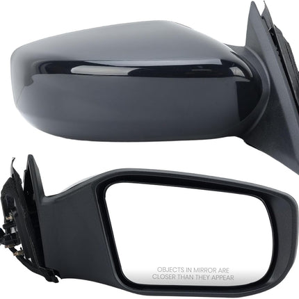 Right Passenger Black Side Mirror Compatible with Nissan Altima 2013-2018 Sedan Power Glass/Non-Folding/Non-Heated Door Mirrors Outside Rear View Mirror Replace # 963013TH0A