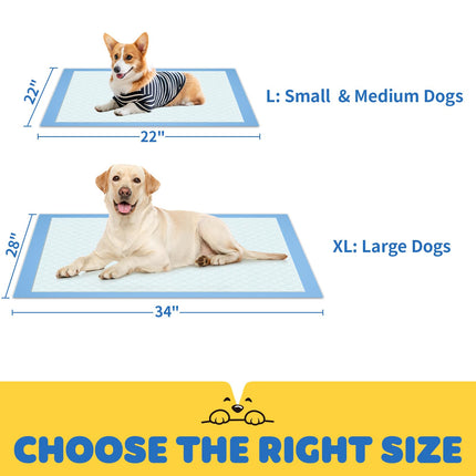 Puppy Pads for Dogs, 34 x 28 in, 6-Layer, Leak-Proof, 100-Pack - photo 6