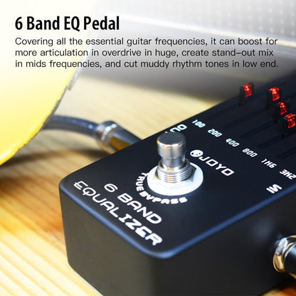 6-Band EQ Pedal Electric Guitar Equalizer (100Hz 200Hz 400Hz 800Hz 1.6kHz 3.2kHz) Provides ±18dB for - photo 2