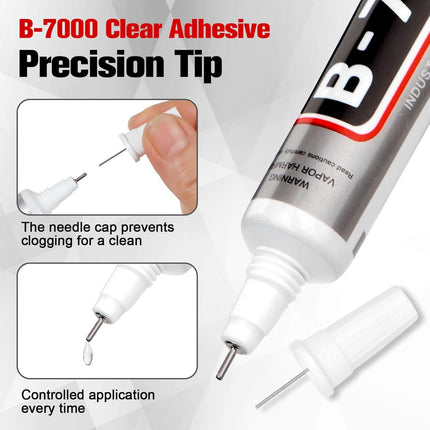 B7000 Glue 15ml/0.5 fl oz 16-Pack - High Strength, Flexible, Waterproof Adhesive for Jewelry, Electronics, Crafts and More