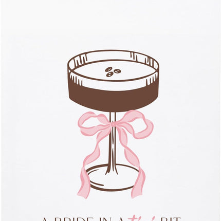 Bridal Shower Card. Engagement card for Bride. Cute Espresso Martini cute congratulations gift note. Bachelorette. Wedding Shower. With envelope. One card. (Espresso Martini 1)