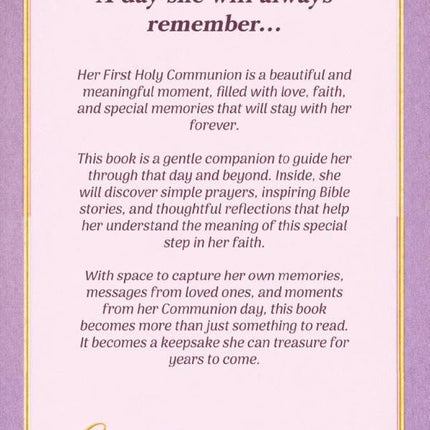 My First Holy Communion Bible and Prayers for Girls: A Special Gift with Over 110 Prayers, Bible Stories and Simple Reflections for Her First Communion