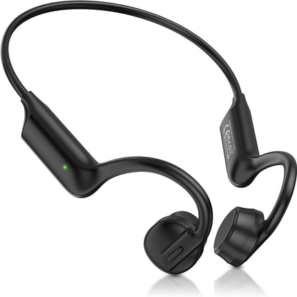 Bone Conduction Headphones Bluetooth 5.4 Open Ear Headphones with Mic, Wireless Earphones, Sports Earphones 12H Playtime, IPX6 Waterproof Headset for Running,Cycling, Hiking, Driving