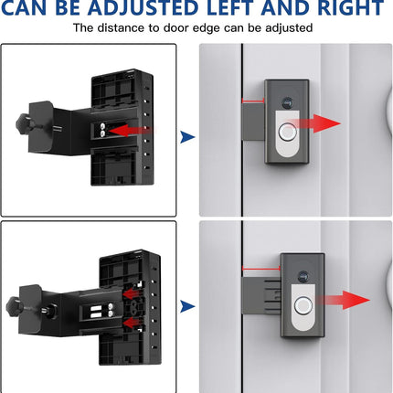 KIMILAR Anti-Theft Video Doorbell Mount Compatible with Ring/Blink Wireless Video Doorbell, Adjustable Mounting Bracket Accessories for Houses, Apartments, Businesses, Not for Blink 2nd Gen