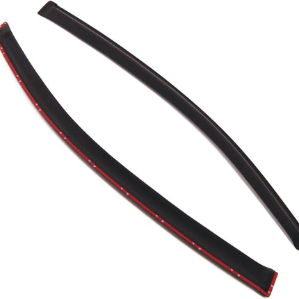 TuningPros Outside Mount Window Vent Visors Rain Guards Compatible with Honda Civic Coupe 2012-2015 | Side Window Wind Deflectors Rain Shields | Black Tinted, 2 Pcs Set, BGWV-225