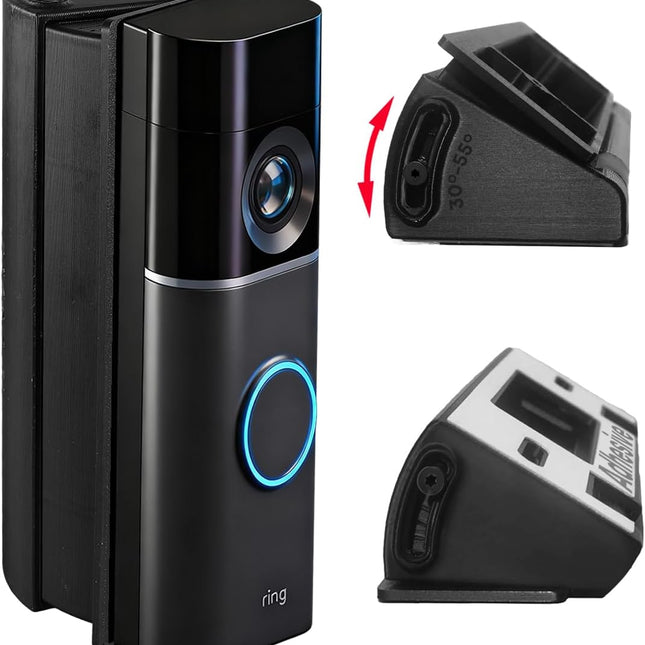 30°-55° Adjustable Angle Mount Bracket for Battery and Wired Video Doorbells