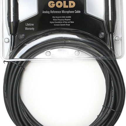 Mogami Gold Studio 02 XLR to XLR Quad Conductor Patch Cable 2 feet with Gold Contacts, XLRM-XLRF Connectors, Pro Audio Noise-Free