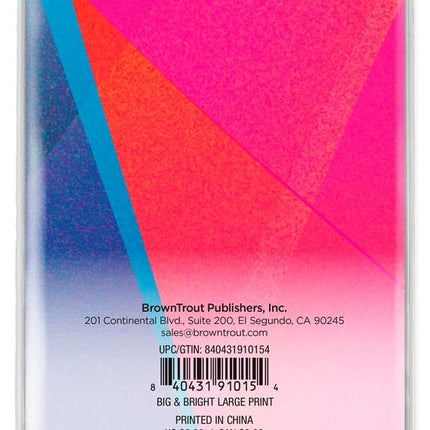 Big & Bright Large Print | 2027-2028 3.5 x 6.5 Inch Two Year Monthly Pocket Planner Calendar | BrownTrout | Easy to See Large Font