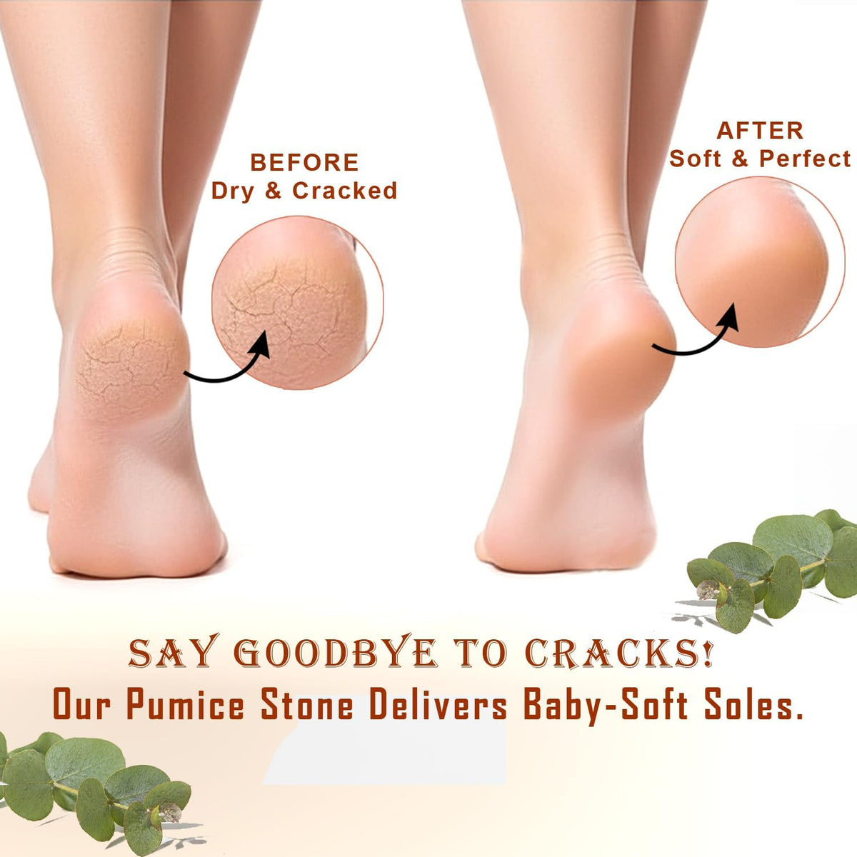 100% Natural Terracotta Pumice Stone Foot Scrubber - photo 3
