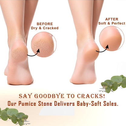 100% Natural Terracotta Pumice Stone Foot Scrubber - photo 3