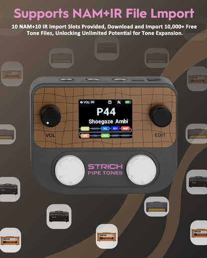 Pocket Multi-Effects Processor for Guitar and Bass, Dark Gray - photo 3