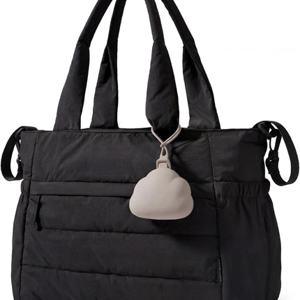 BAGSMART Diaper Bag Tote, Hospital Bag for Labor Delivery, Puffy Maternity Travel Diaper Tote, Baby Bag with Pacifier Case