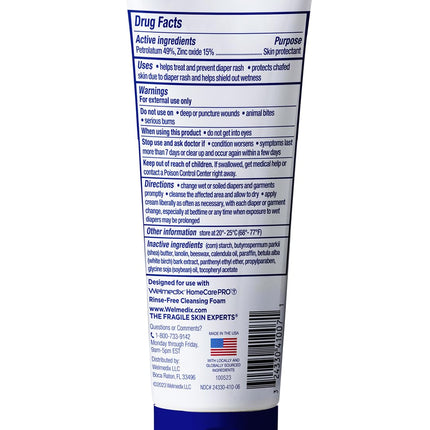Adult Diaper Rash Cream - Maximum Strength Zinc Oxide Cream