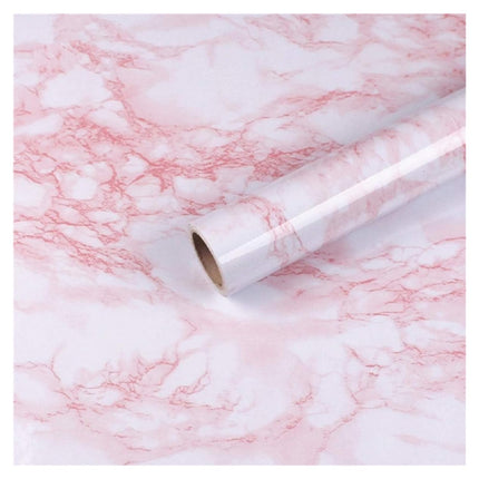 Glossy Marble Contact Paper White Peel and Stick for Countertop