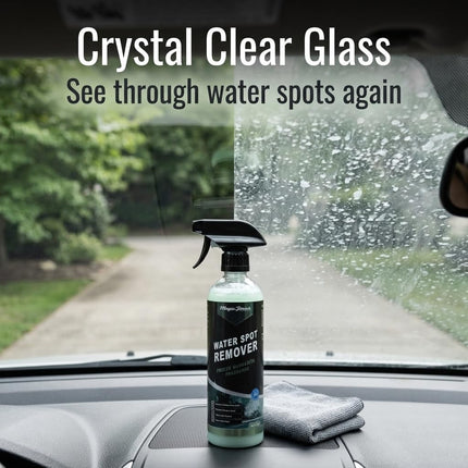 Magic Finish Water Spot Remover for Cars - Professional Mineral Deposit Dissolver for Crystal Clear Glass - Works on Paint and Chrome with Frozen Margarita Scent - 16oz Water Stain Remover for Glass