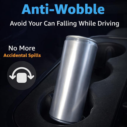 Slim Can Cup Holder Insert Adapter for Car | Fits 8.4oz & 12oz Skinny Cans | Reversible Wiggle-Free Design | Heat-Resistant | Compatible with Skinny Energy Drinks