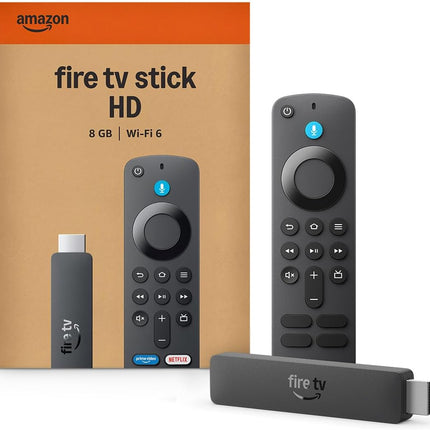 Amazon Fire TV Stick HD (newest model), free & live TV, Alexa Voice Remote, powered by the TV, effortless setup