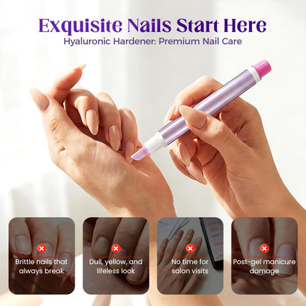 2-in-1 Cuticle Oil Pusher Pen, 2026 New Ceramic Cuticle Tool, Portable Lavender Scented Cuticle Pen for Manicure, Hydrating Nail Care Pen for Salon, Nail Repair Pen for Women (Purple+Pink)