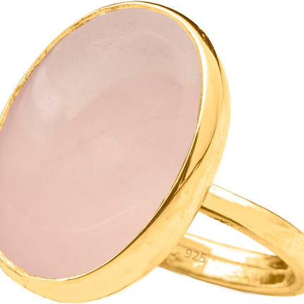 Natural Amazonite Crystal Ring 24K Gold Vermeil 925 Sterling Silver Oval Solitaire Gemstone Dainty Perseverance Crystal Virgo Wealth Statement Ring Handmade Turkish Fine Jewelry