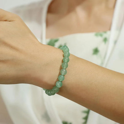 8mm Healing Crystal Bracelet for Women Handmade Natural Stone Bracelets Semi-Precious Gemstone Bracelets Stretch Crystal Beaded Bracelets Healing Gifts for Women