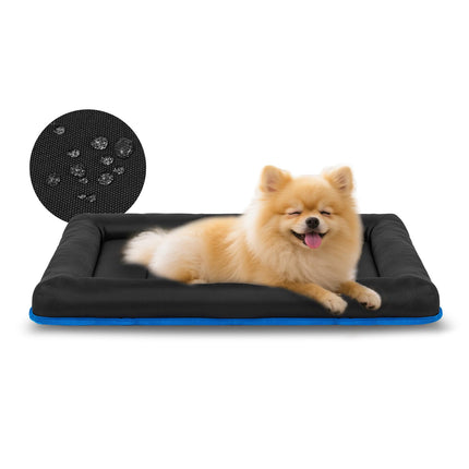 Tapete para jaula de perro para jaula de 36 inch, tapete resistente al agua de oxford ripstop 900D para perros grandes de hasta 70 lbs, cama para exteriores fácil de limpiar para auto, camping y viaje, gris