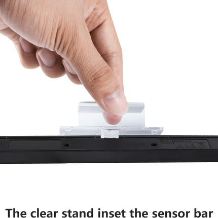 Aokin Sensor Bar for Wii, Replacement Wired Infrared Ray Sensor Bar for Nintendo Wii and Wii U Console, Includes Clear Stand
