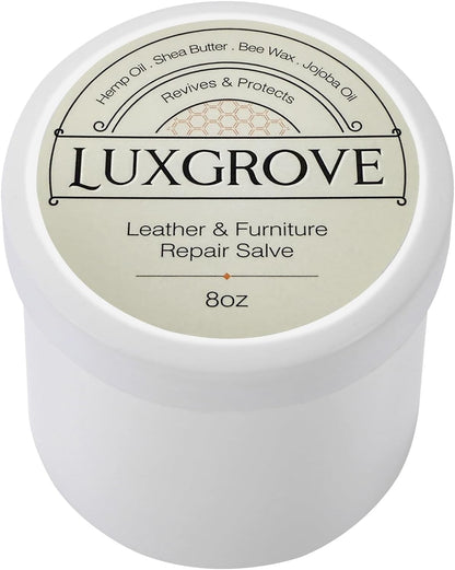 Leather & Furniture Repair Salve- Polisher, Moisturizer, and Restorer for Couches and Furniture - Conditioner for